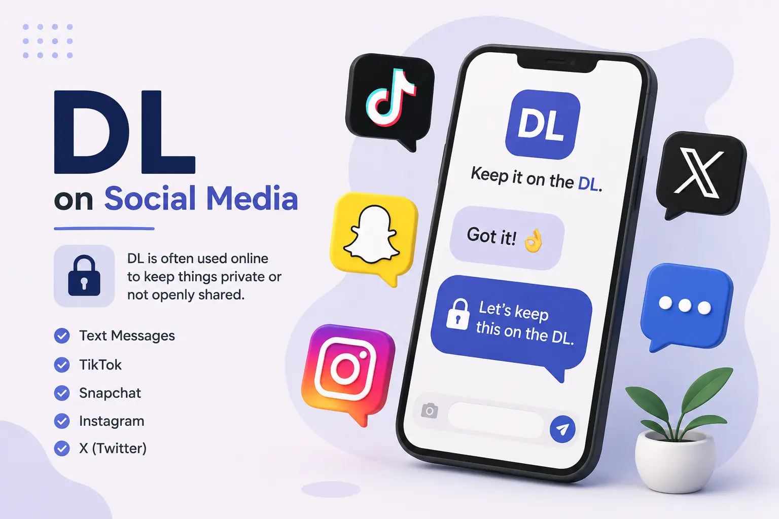 DL meaning on TikTok, Snapchat, Instagram, X, and social media platforms