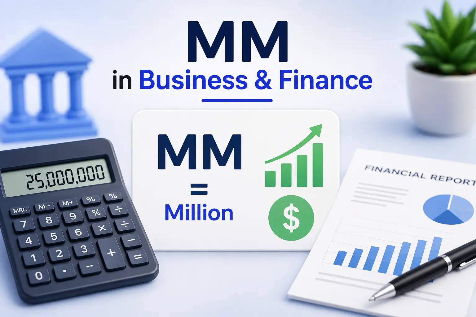 MM meaning in business and finance representing one million in financial reports
