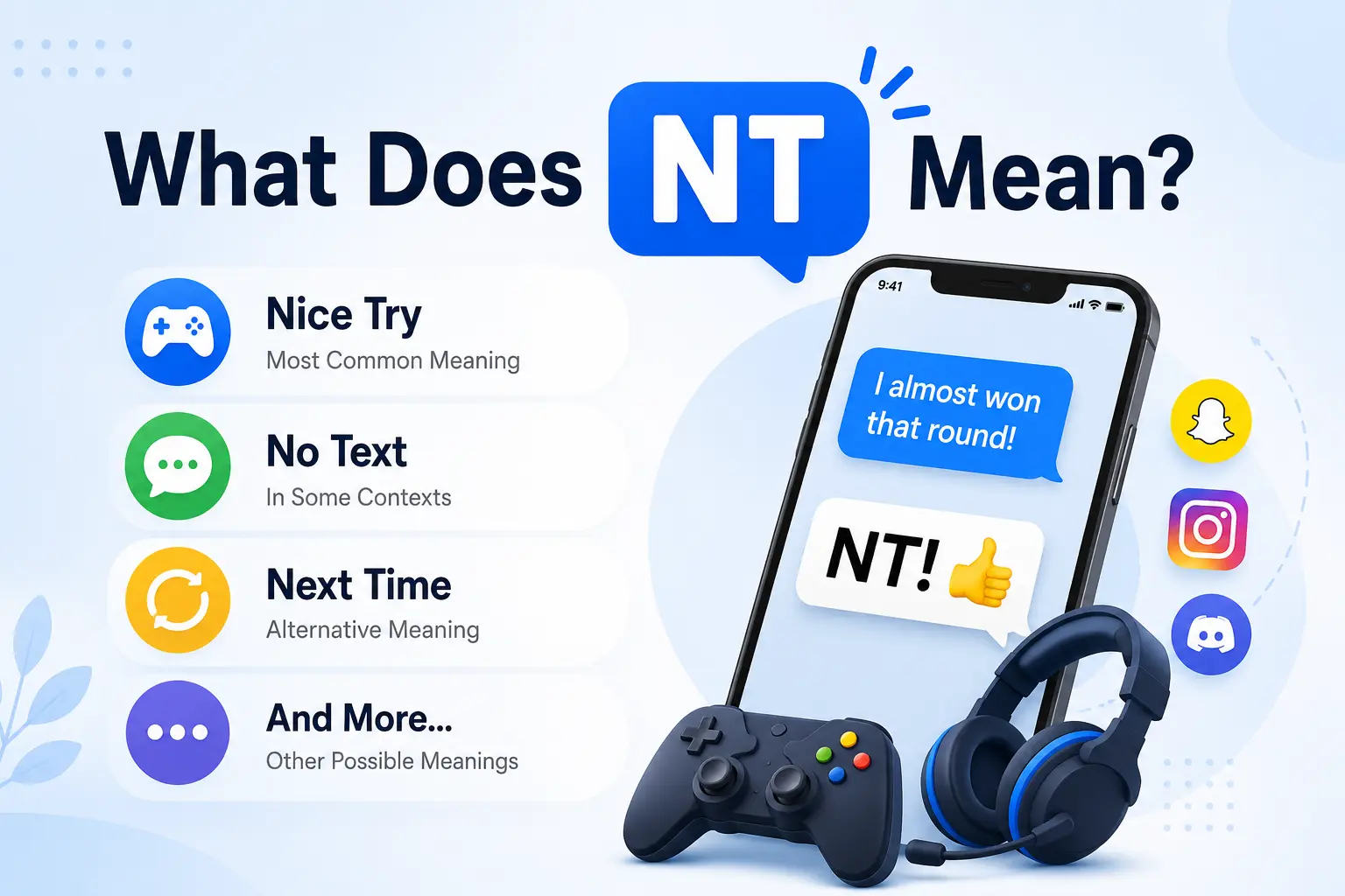What does NT mean? Common NT meaning and examples in online conversations
