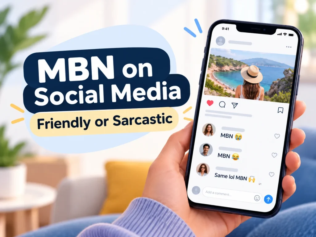MBN on social media image showing “Must Be Nice” used in friendly and sarcastic comments with emojis.