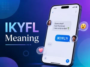 IKYFL meaning featured image showing a smartphone chat with a surprised reaction to unbelievable news.